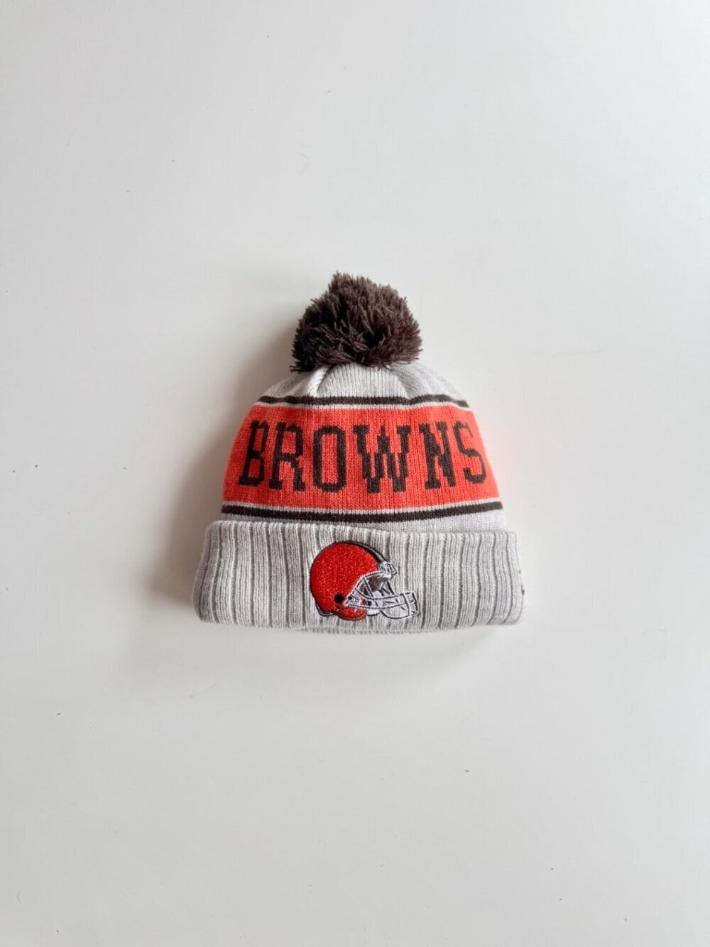 New Era NFL CLEVELAND BROWNS Acrylic Knit Cold Weather Fleece Lined Beanie Hat
